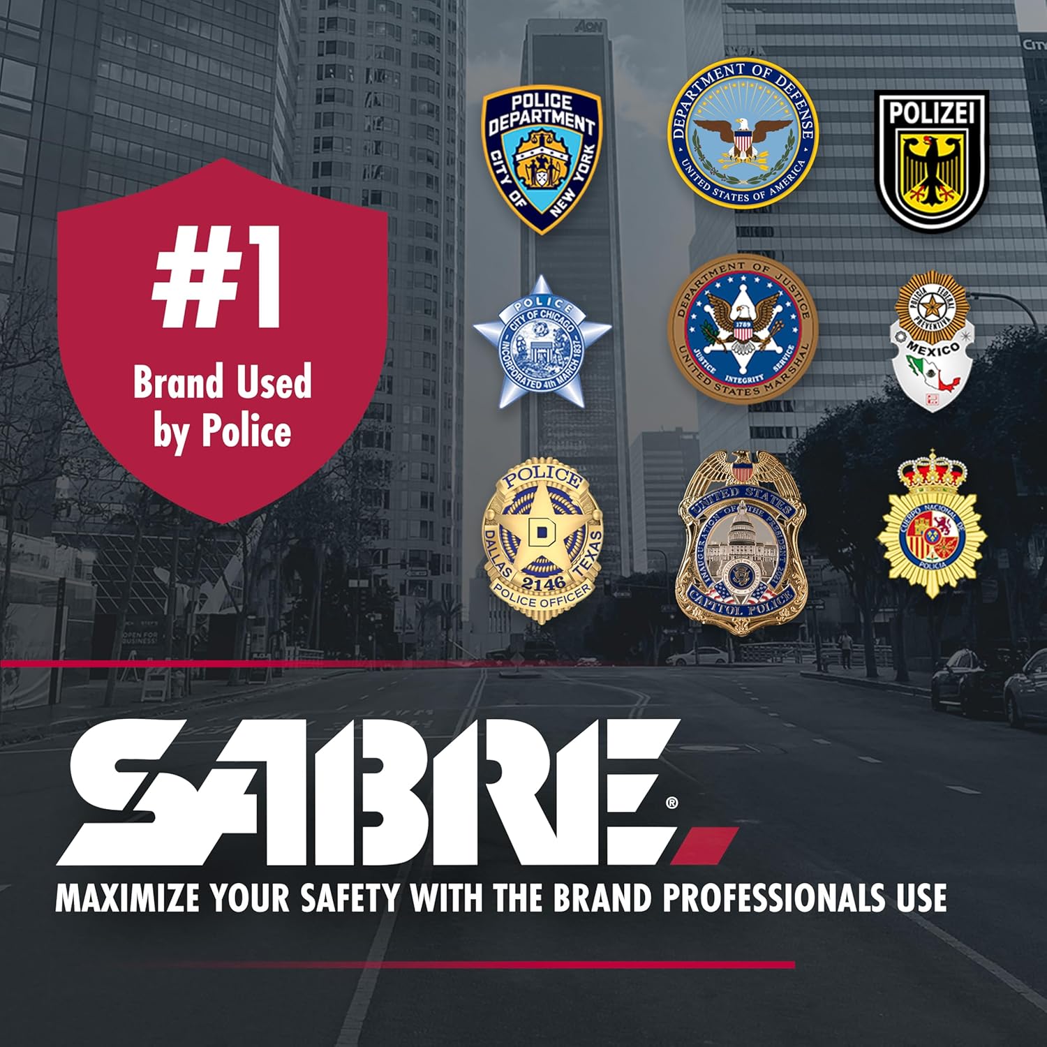SABRE Personal Safety Kit with Pepper Spray and 2-in-1 Personal Alarm with LED Light, 0.54 fl oz, 25 Bursts,130dB Alarm, Audible Up to 1,250 Feet - Image 8